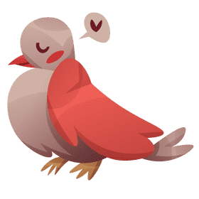 Princess bird clipart