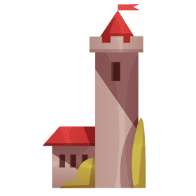 Princess castle clipart