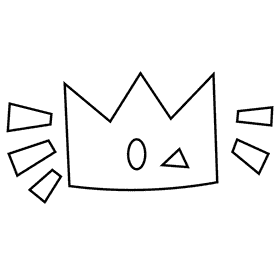 Princess crown black and white clipart