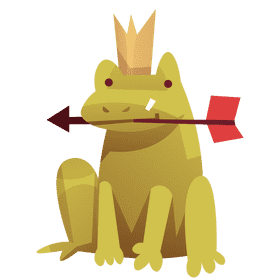 Princess frog clipart