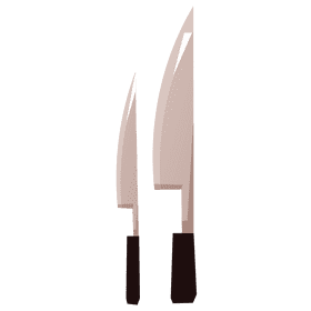 Cook knives clipart