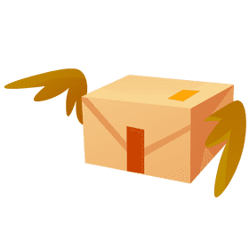 Courier box clipart