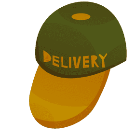 Courier cap clipart