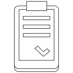 Courier papers black and white clipart