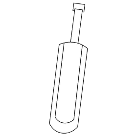 Cricket beat black and white clipart