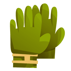 Cricket gloves clipart