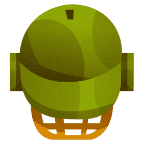 Cricket helmet clipart