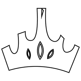 Dancer crown black and white clipart