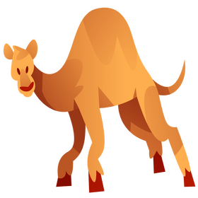 Cartoon camel clipart