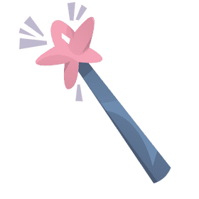 Dancer magic wand clipart