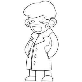 Dentist black and white clipart
