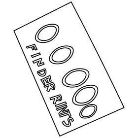 Detective card black and white clipart