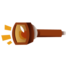 Detective flashlight clipart