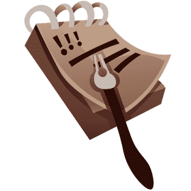 Detective notebook clipart