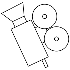 Director camera black and white clipart