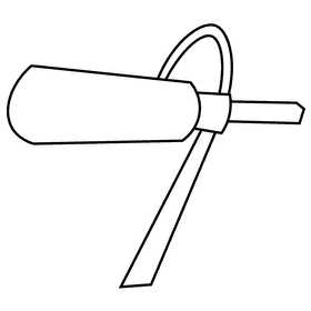 Director microphone black and white clipart