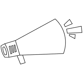 Director speaker black and white clipart