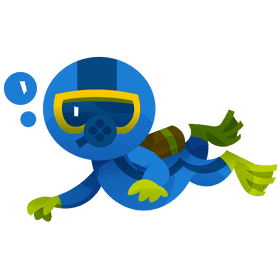 Diver clipart