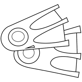 Diver swimmers black and white clipart