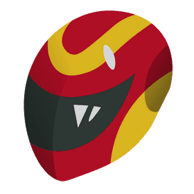 Racer helmet clipart