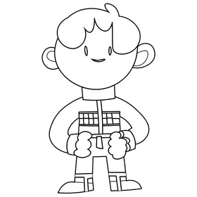 Racer black and white clipart