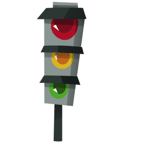 Racer traffic lights clipart