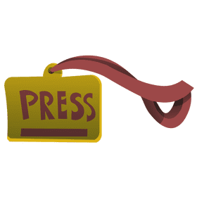 Reporter lable clipart