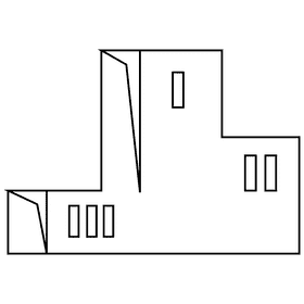 Runner stage black and white clipart