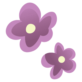 Samurai flowers clipart