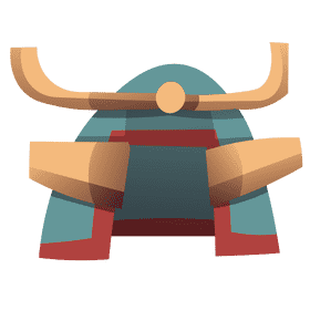 Samurai helmet clipart