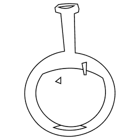 Scientist chemical black and white clipart