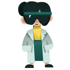 Scientist female clipart