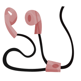 Skater headphones clipart