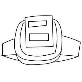 Skater protection black and white clipart