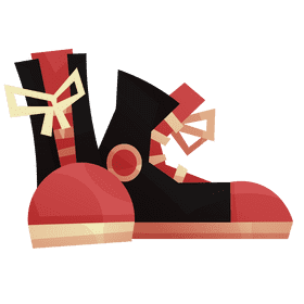 Skater shoes clipart