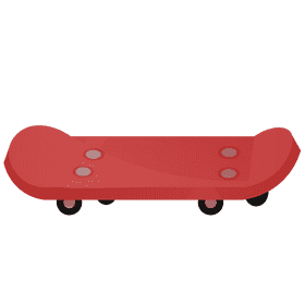 Skater skateboard clipart