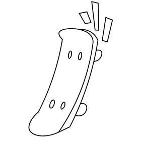 Skater skateboard tricks black and white clipart