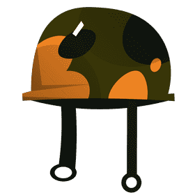 Soldier helmet clipart