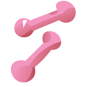 Sportsman dumbbells clipart