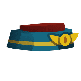 Stewardess cap clipart