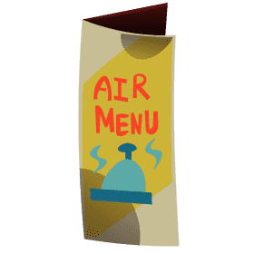 Stewardess menu clipart