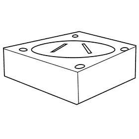 Sumo ring black and white clipart