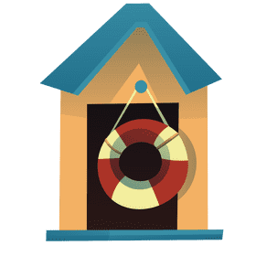 Surfer booth clipart