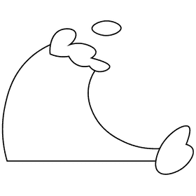 Surfer wave black and white clipart