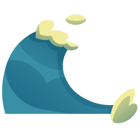 Surfer wave clipart
