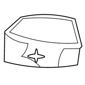 Surgeon hat black and white clipart