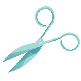 Surgeon scissors clipart