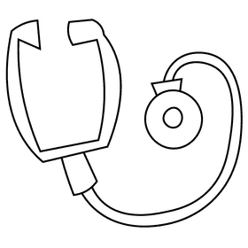 Surgeon stroboscope black and white clipart