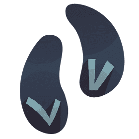 Swimmer slippers clipart
