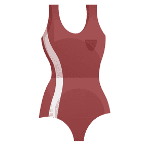 Swimmer swimsuit clipart